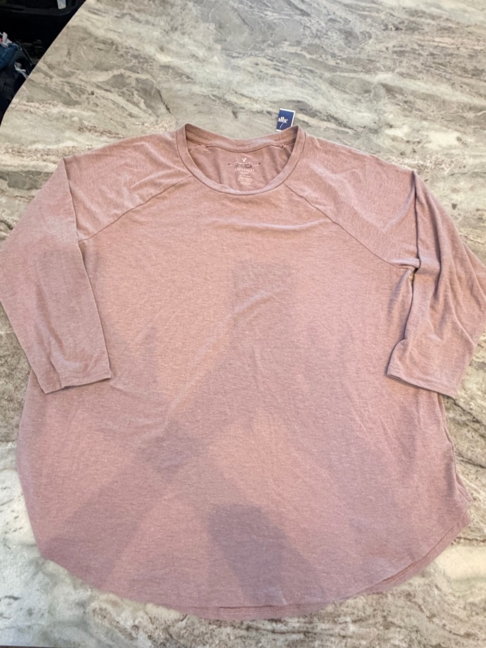 American Eagle Soft & Sexy Plush XL Long Sleeve Top Pink Mauve NWT Womens
